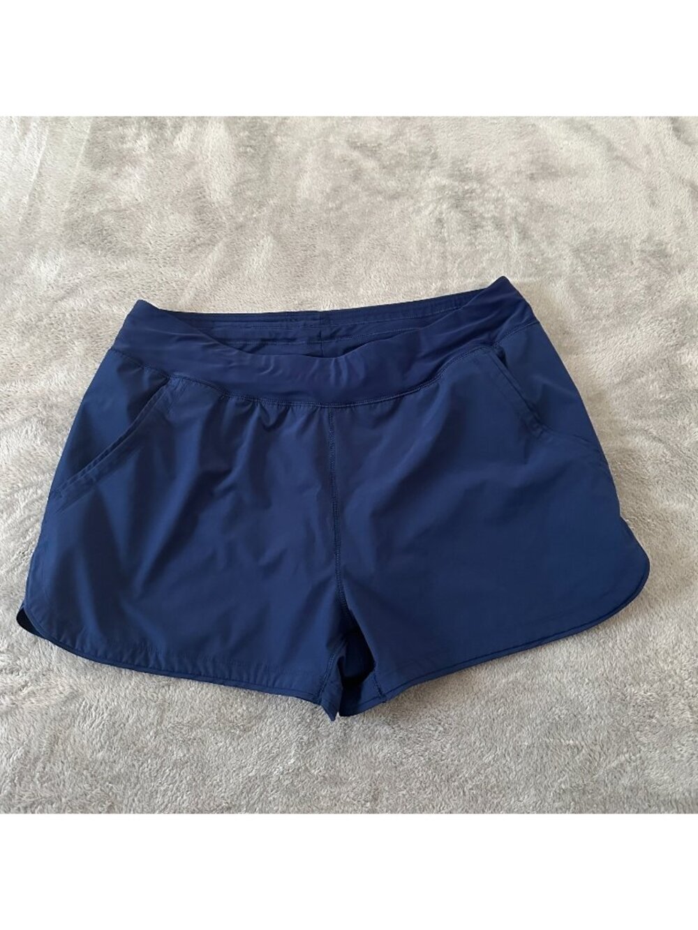 Lands' End Navy Blue Swim Shorts Bottoms Lined Women's size 16